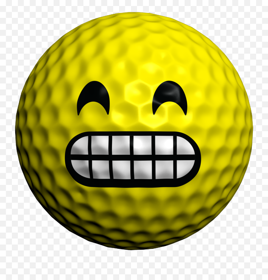 Grimace Emoji Golf Ball Marker - Golf Ball Breast Cancer Png,Grimace Png