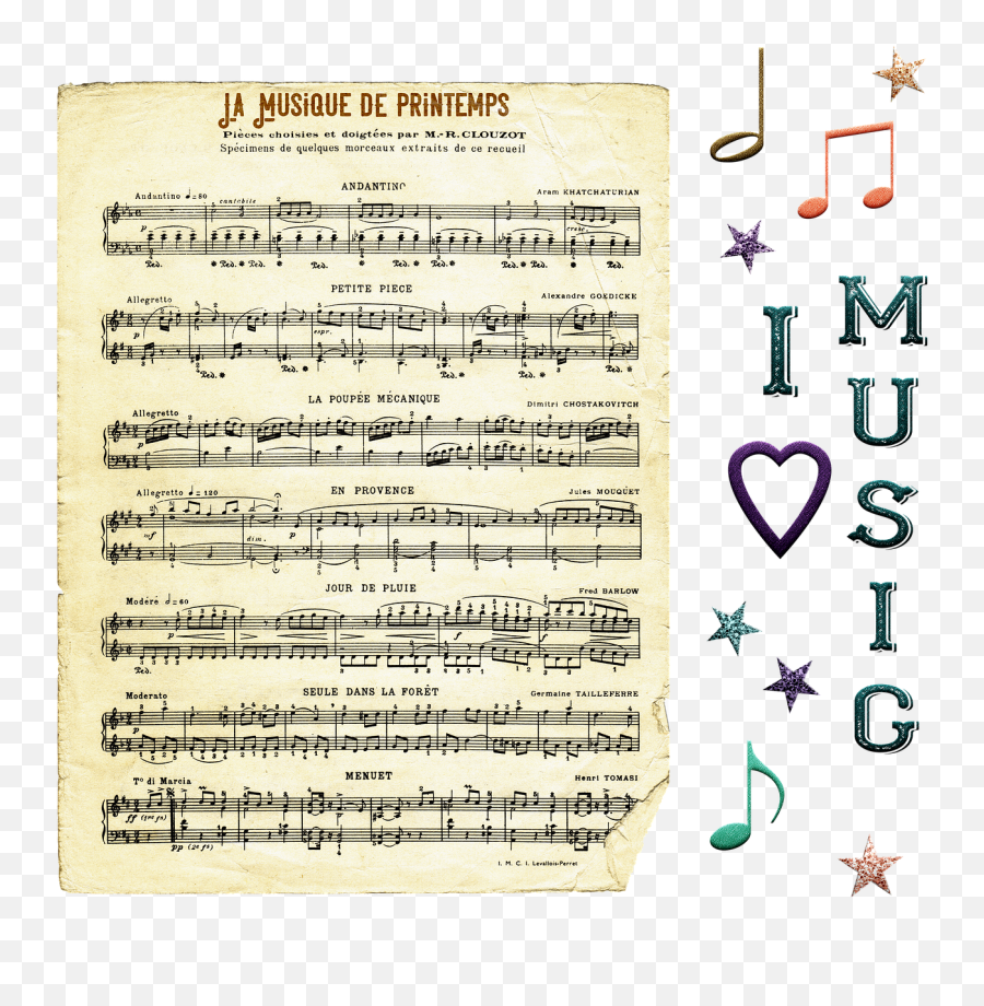 Ephemera Vintage Papers Music - Free Image On Pixabay Sheet Music Png,Vintage Paper Png