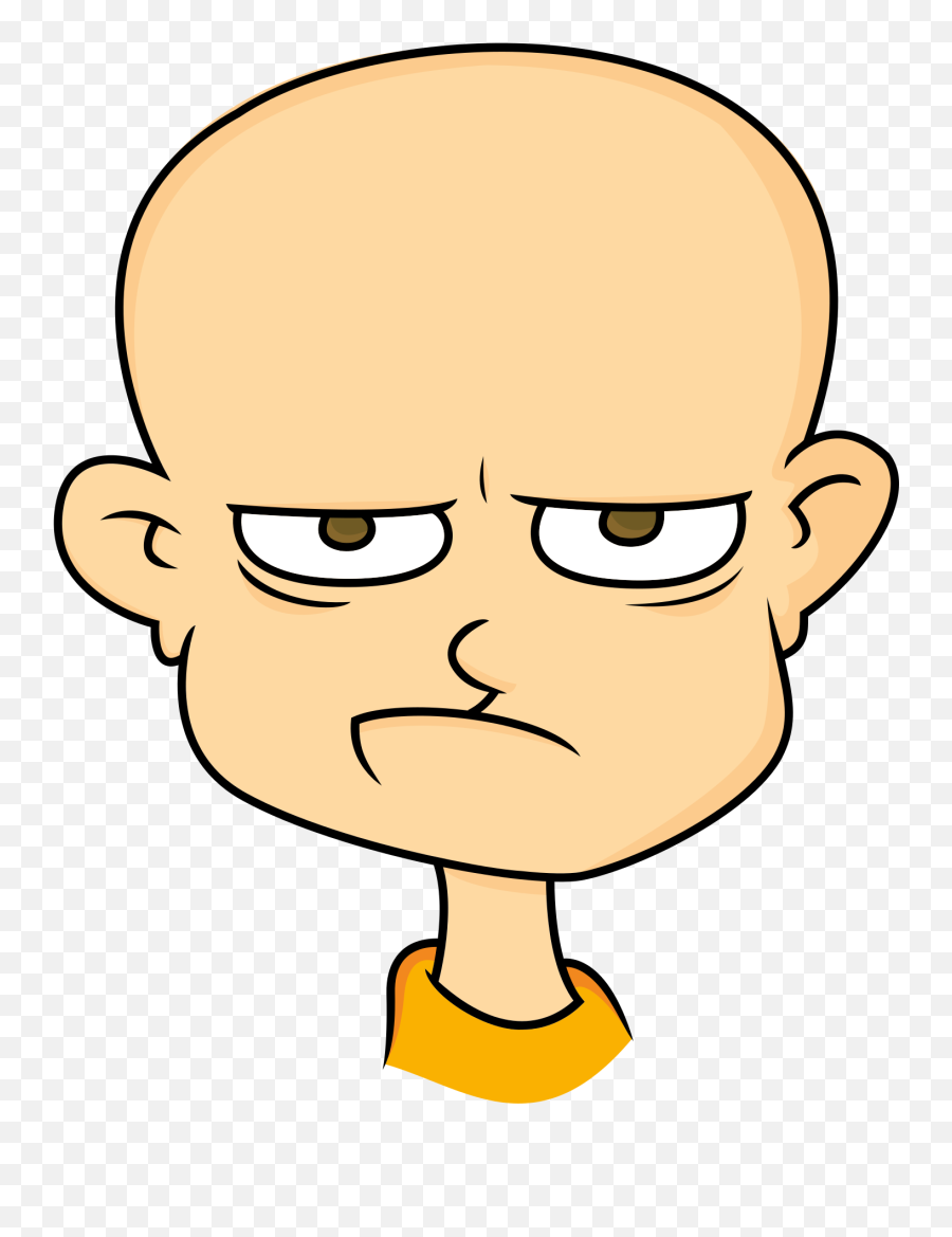 Angry Man Transparent Png Clipart - Man Without Hair Cartoon,Mad Png