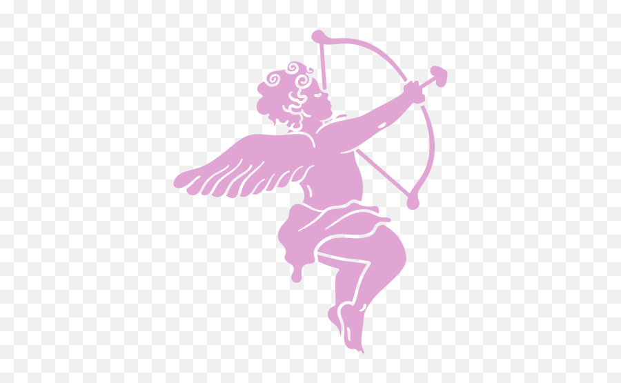 Silhouette Aiming Cupid Character - Transparent Png U0026 Svg Cupid,Cupid Transparent