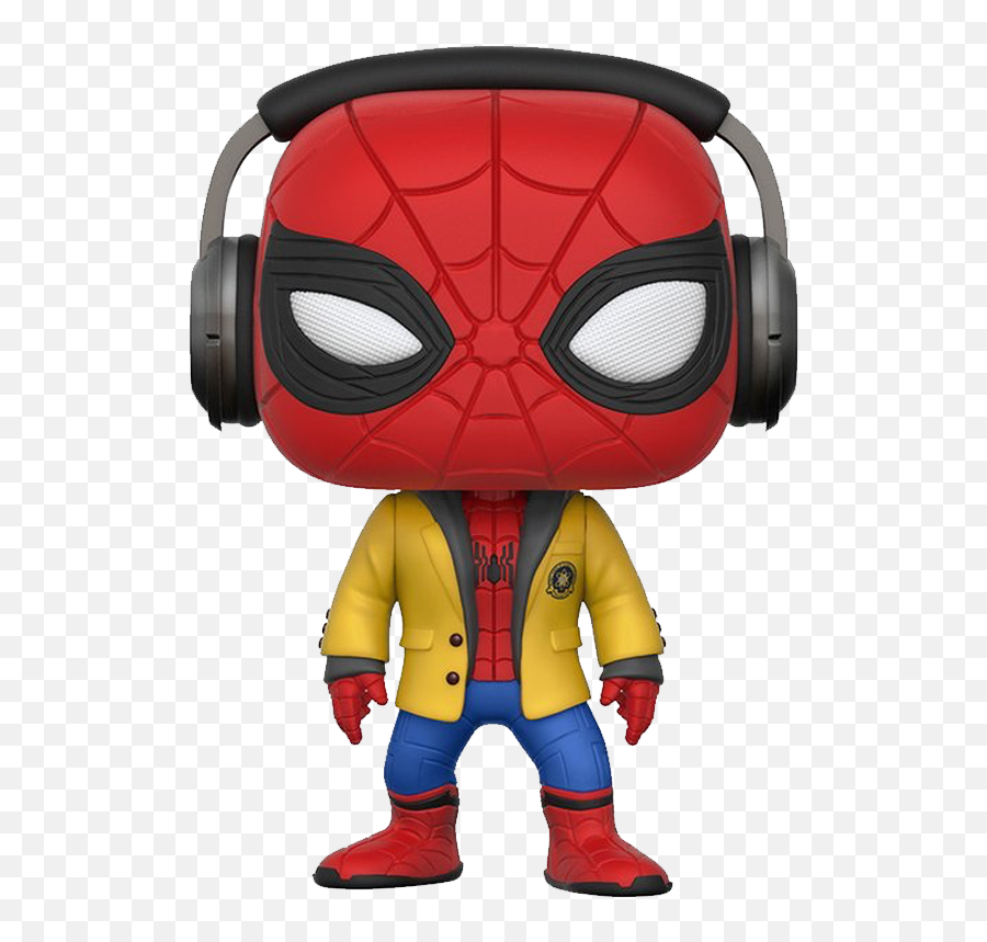 Funko Pop Vinyl Spider - Man Homecoming Spiderman With Headphones Spiderman  Homecoming Funko Pop Png,Spiderman Homecoming Png - free transparent png  images 