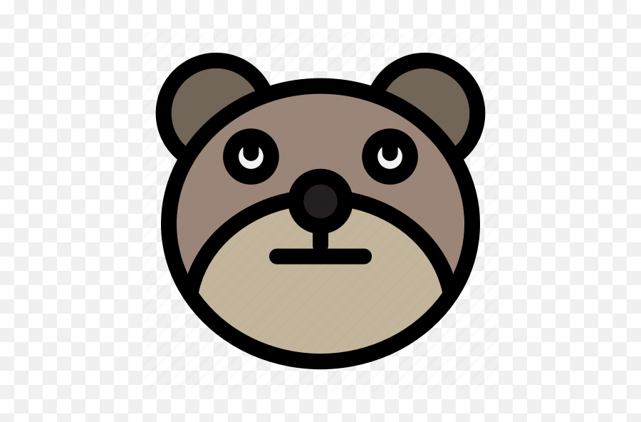 Rolling Eyes Bear Kawaii Emoji Emoticon Icon - Gif Png,Kawaii Eyes Png