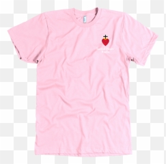 Sacred Heart Radio Mens T - Shirt Small Logo Slim Fit Short Sleeve png
