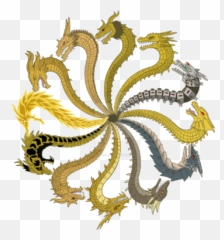 Characters - Legendary Mecha King Ghidorah Png,King Ghidorah Png