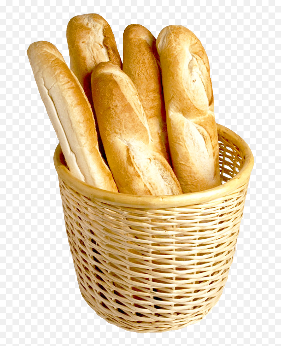 French Bread In Basket Png Image For Free - French Bread In Basket,Basket Png