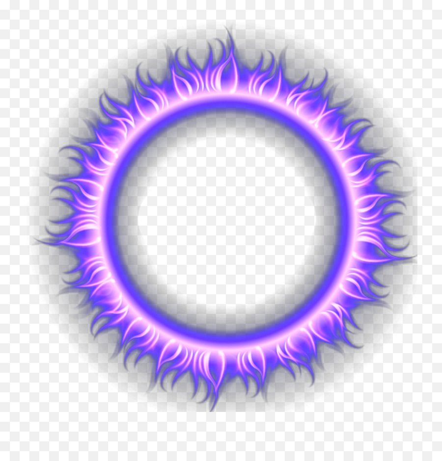 Mq Blue Circle Circles Flames Sticker By Marras - Round Fire Logo Png,Purple Flames Png