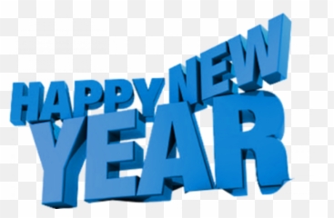 Happy New Year Png Hd Vector 2 Image Free Dowwnload - Blue
