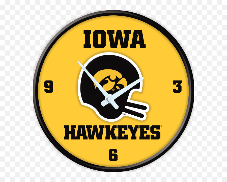 Iowa Hawkeye Vintage Helmet Clock - Iowa Hawkeyes Png,Iowa Hawkeyes Icon