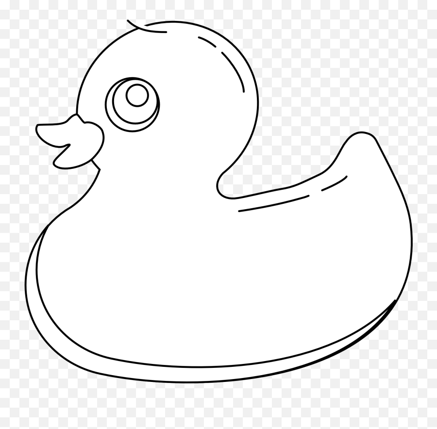 Photos Of Rubber Duck Line Art Outline Clip - Clipartbarn White Rubber Duck Black Background Png,Duck Clipart Png