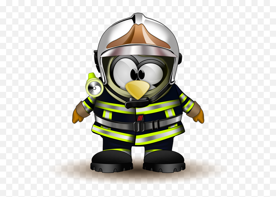 Download Free Tux Fire Firefighter - Tux Math Command Png,Junior Icon
