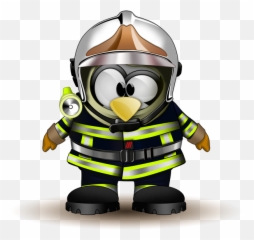 Download Free Tux Fire Firefighter - Math Command Png
