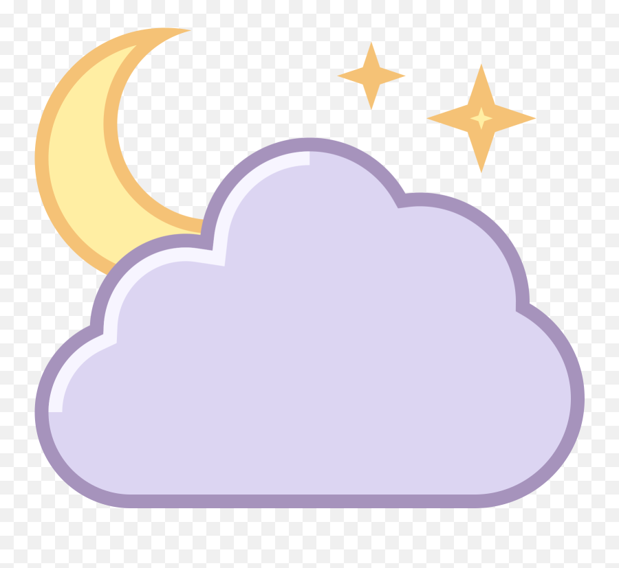 Night Clipart Partly Cloudy - Celestial Event Png,Partly Cloudy Icon
