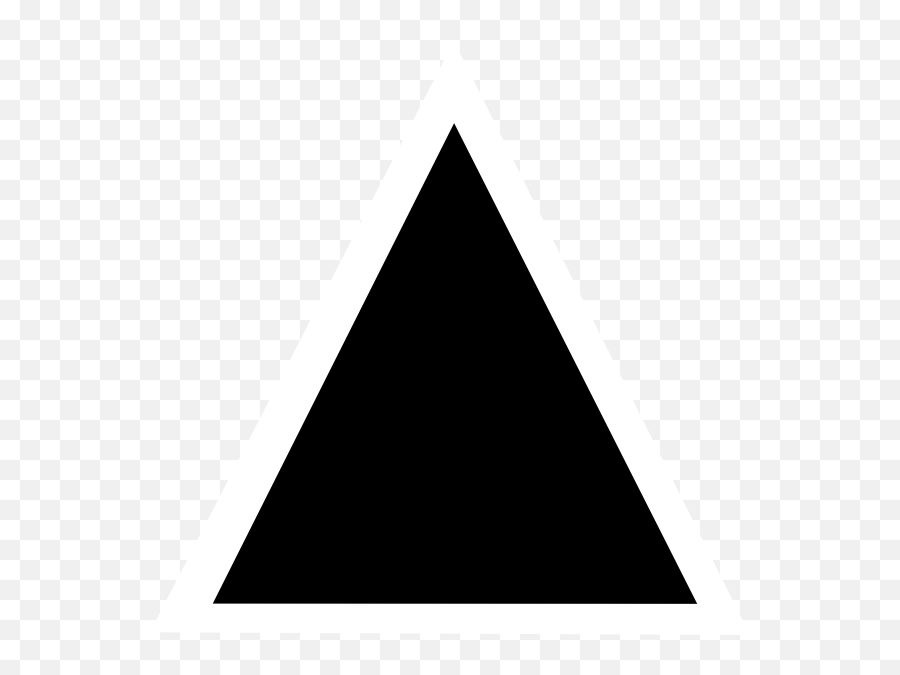 Black Triangle Clipart - Black Triangle Png,Triangle Png