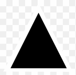 Black Triangle Clipart - png