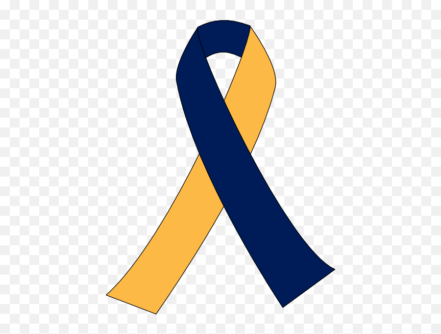 Cancer Ribbon Clipart - Clipartsco Clipart Black And Yellow Ribbon Png,Cancer Ribbon Icon