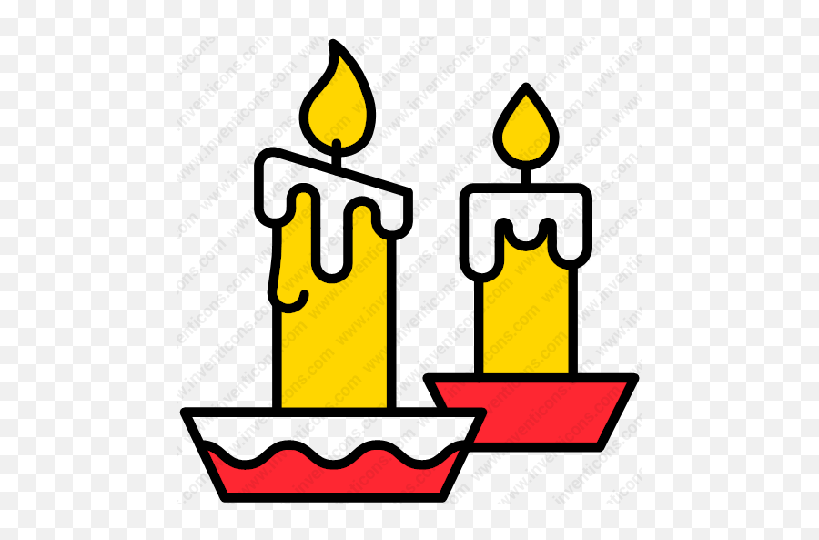 Download Candles Vector Icon Inventicons - Vertical Png,Candle Flame Icon
