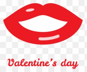 Valentine Day Lips - Openclipart Dot png