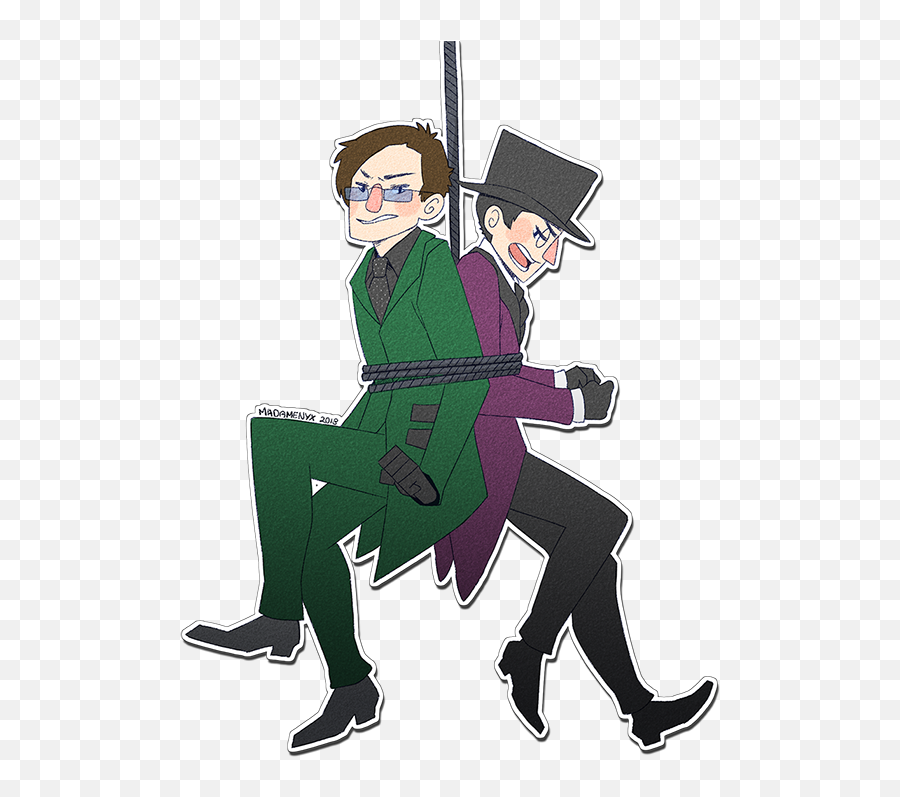 Riddler And Penguin - Fanart Riddler And Penguin Gotham Png,Riddler Icon