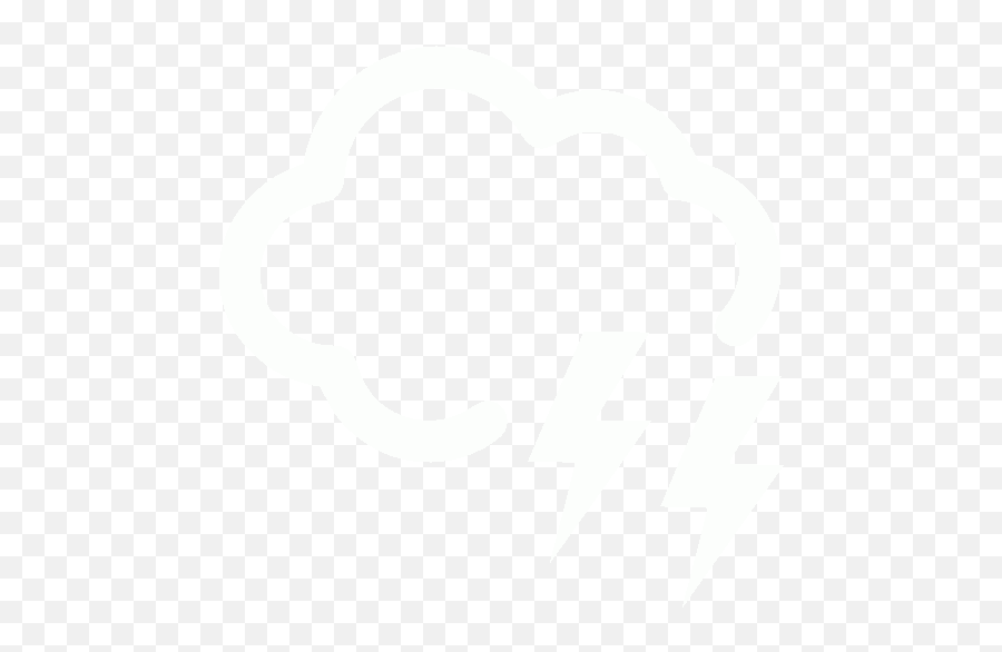 White Cloud Lighting Icon - Free White Weather Icons White Transparent Weather Icon Png,Icon Lamps