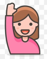 Woman Raising Hand Free Icon Of 780 - Woman Raising Hand Icon Png,Woman Hand Png