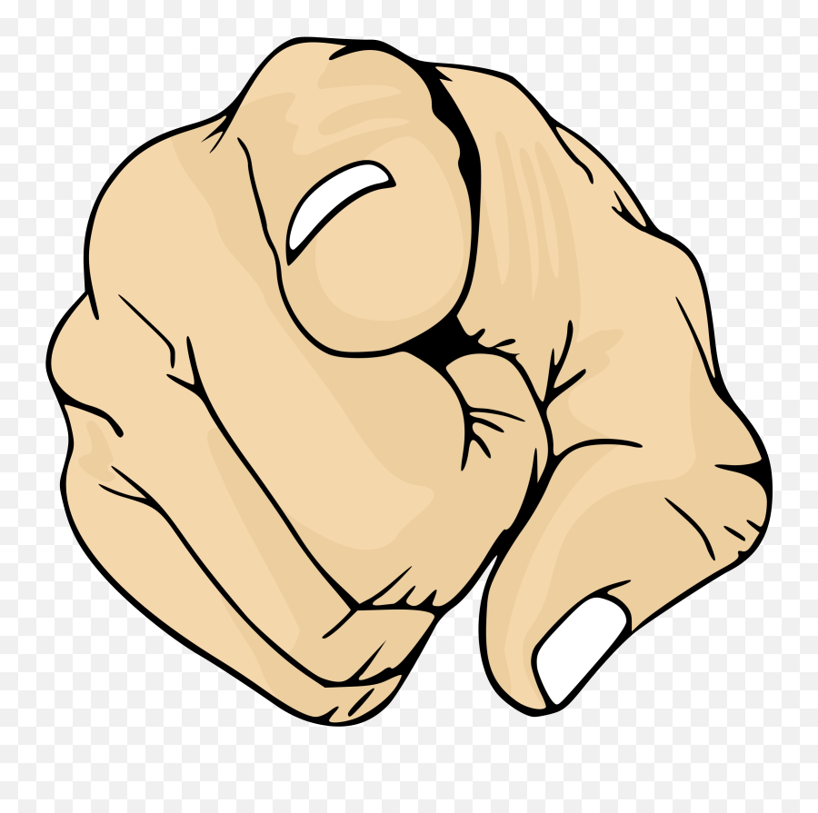 Finger Clipart Point - Finger Pointing At You Png,Pointing Finger Png
