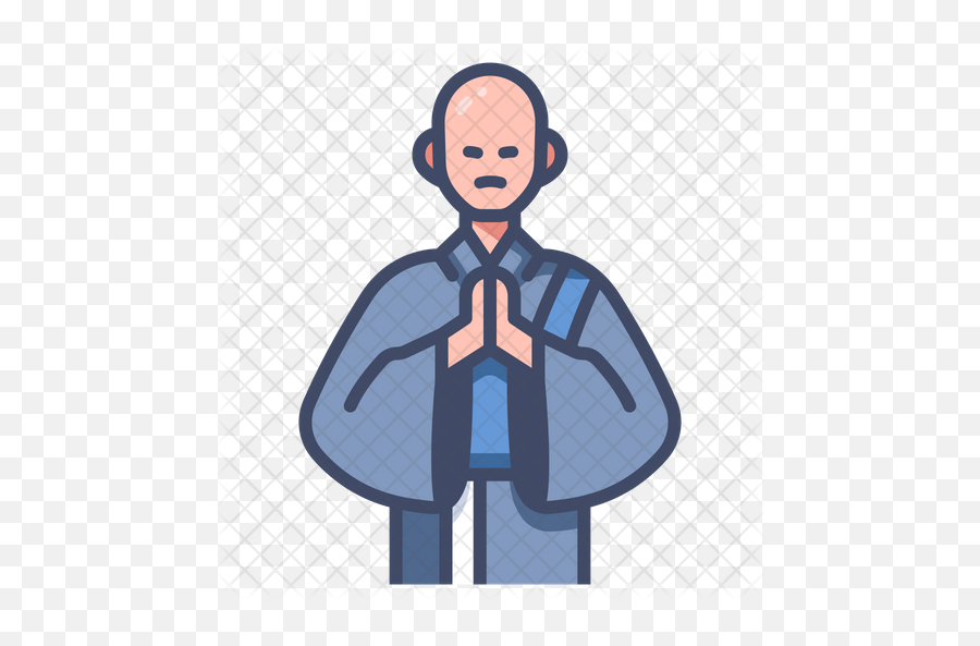 Monk Icon - Buddhist Monk Image Outline Png,Monk Png