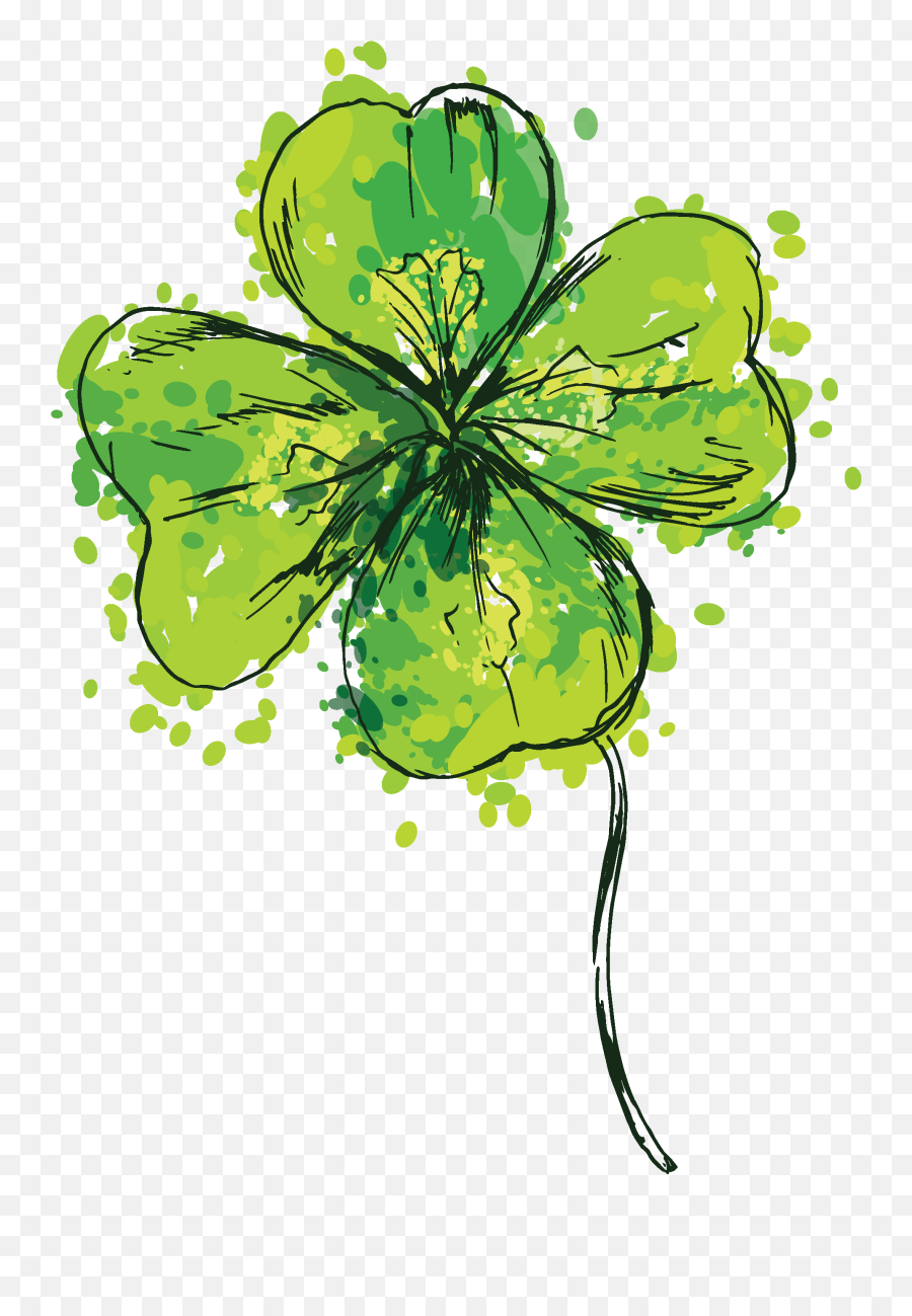 Feeling Lucky - Cloverleaf Drawing Png,Licky Icon