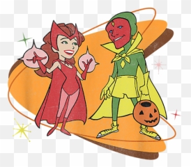Marvel Wandavision Scarlet Witch Retro 50s Puzzle For Png