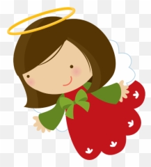 Library Of Christmas Angel Tree Graphic Download Png - Cute Christmas Angel Clipart,Angels Png