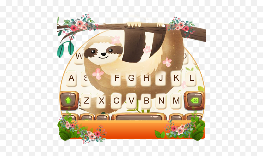 Smiling Sloth Keyboard Theme - Apps On Google Play Cartoon Png,Sloth Transparent Background