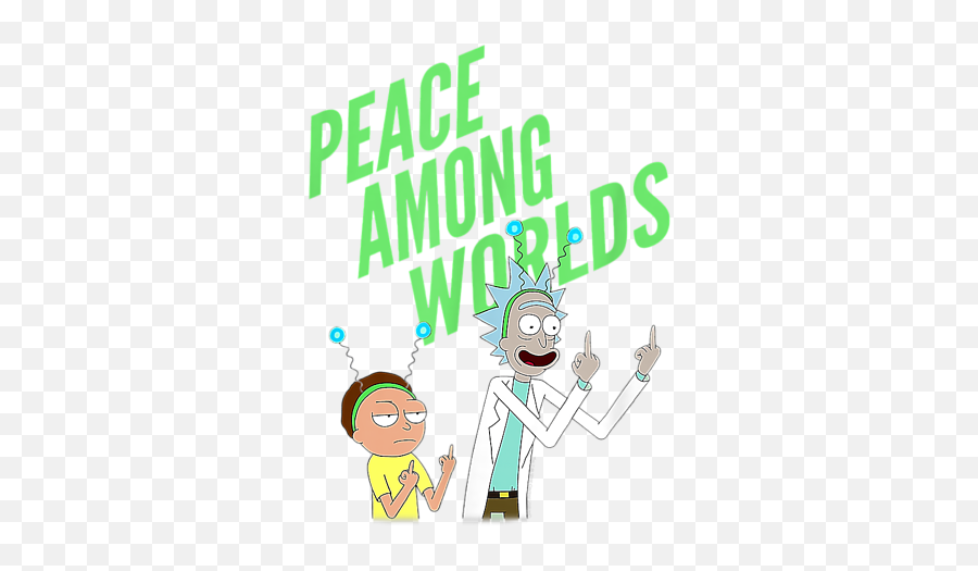 Rick And Morty Peace Among Worlds - Portal Tshirt Tapestry Cartoon Png,Rick And Morty Portal Png