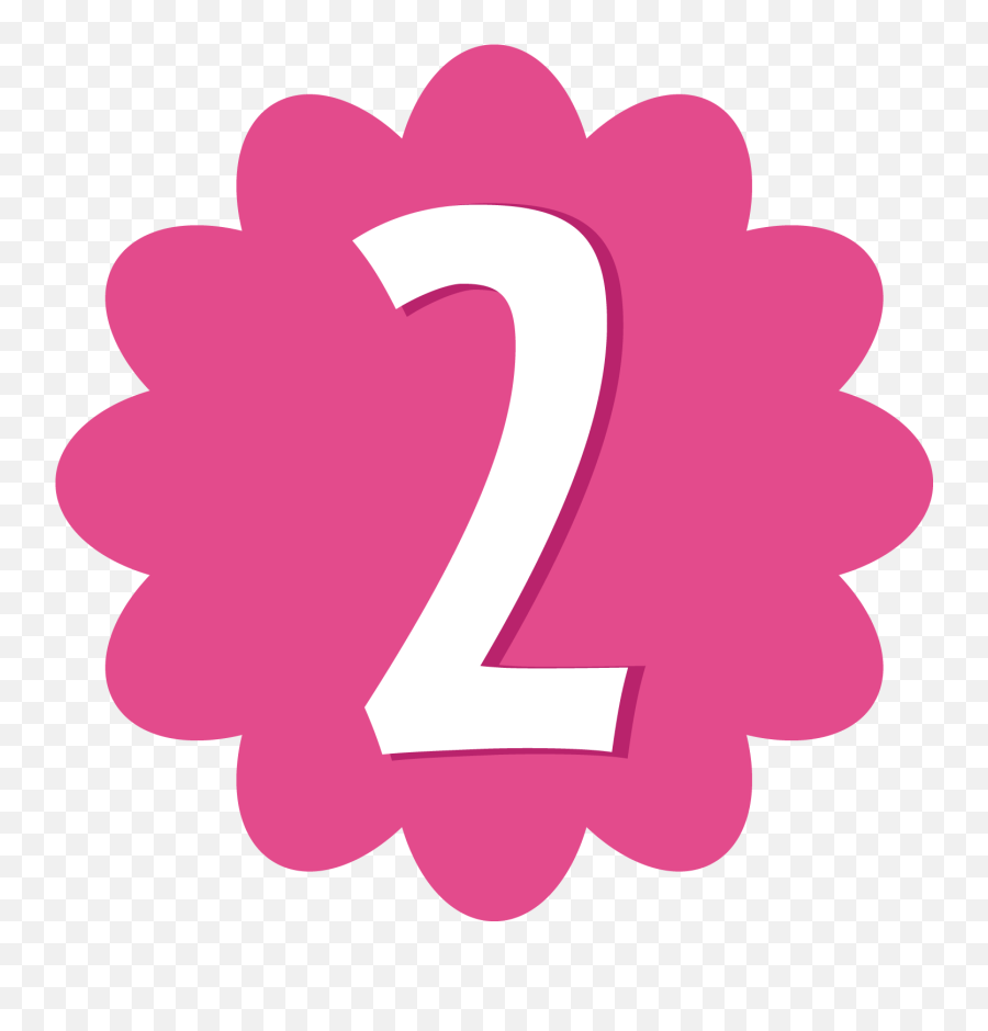 Purple Number 1 Cliparts Free Download - Birthday Number 2 Pink Png ...