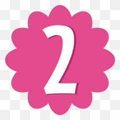 Purple Number 1 Cliparts Free Download - Birthday 2 Pink png