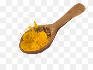 Download Aromatic Yellow Rice - Spoon Of Turmeric Transparent png
