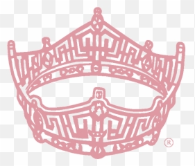 Pink - crown Miss Illinois America Crown Silhouette png