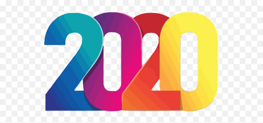Download New Years 2020 Text Font Line For Happy Year - New Year Decoration Png,New Years Png