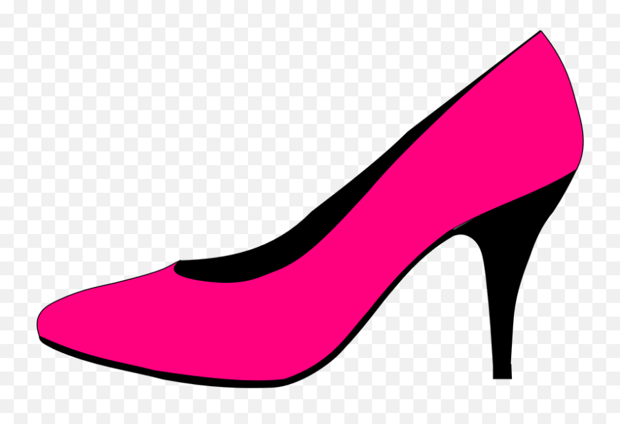 Pink Pumps Clip Art - Pink High Heel Cartoon Png,Cartoon Shoes Png