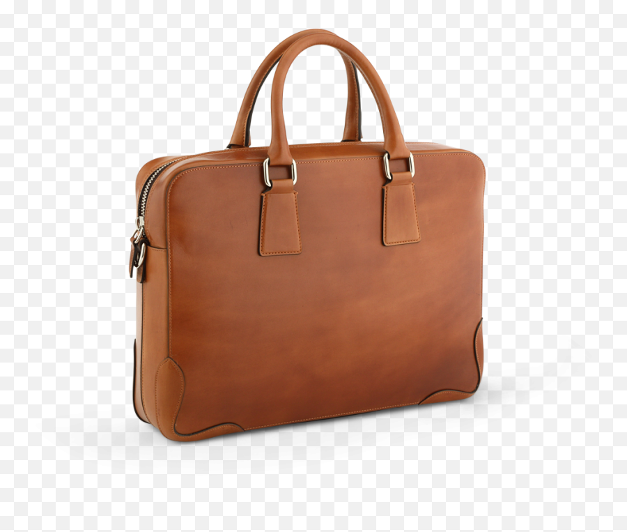 Italian Leather Briefcase With Shoulder Strap - Cuoio Antique Briefcase Png,Italian Hand Png