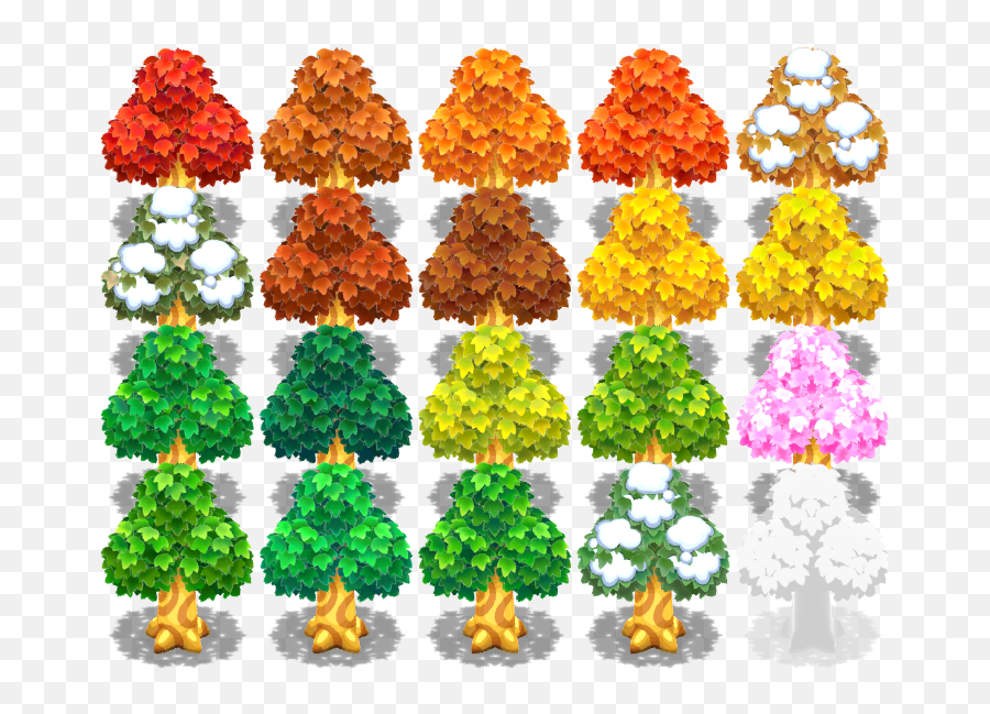 Mobile - Animal Crossing Pocket Camp Tree The Models Colorfulness Png,Cedar Tree Png
