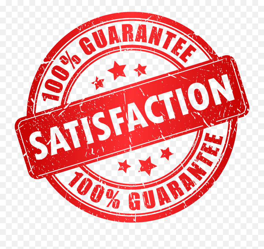 Service - 100 Guarantee Full Size Png Download Seekpng Satisfaction Guaranteed,Guarantee Png