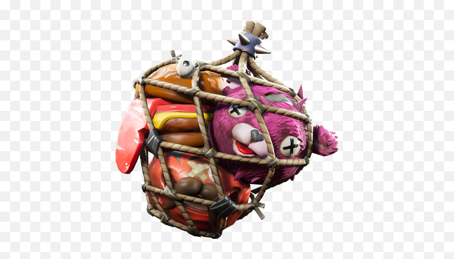 Fortnite Season X10 Week 4 Leaked Challenges - Smash U0026 Grab Trophy Sack Back Bling Png,Battle Bus Png