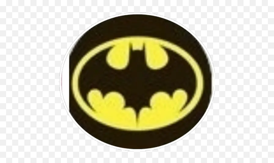Logos Super Heroes Stickers For Whatsapp - Batman Logo 1989 Png,Youtubers Logos