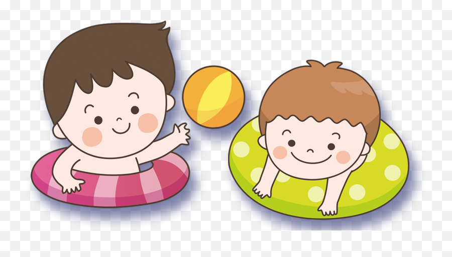 Babies Swimming Clipart Png - Clipart Of Swimming Child,Swimming Clipart Png