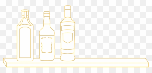 Clipart Transparent Library Bottle Bar - Glass Bottle Png,Liquor Bottle Png