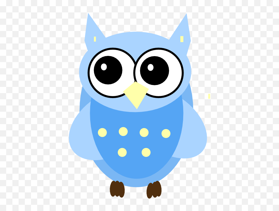 Cute Baby Owl Clipart Clip Art - Baby Owl Clip Art Baby Shower Blue Owl Png,Owl Clipart Png