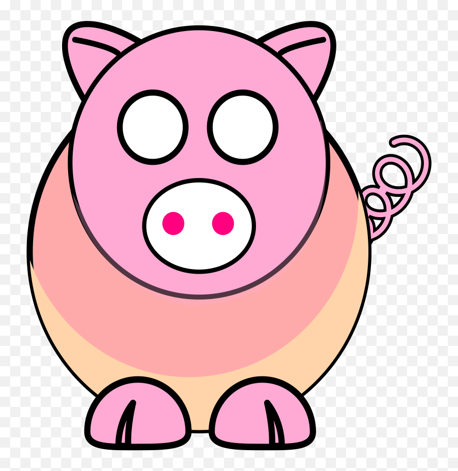 Download Hd Easy To Draw Cute Animals Transparent Png Image - Pig Clip Art,Cute Animals Png