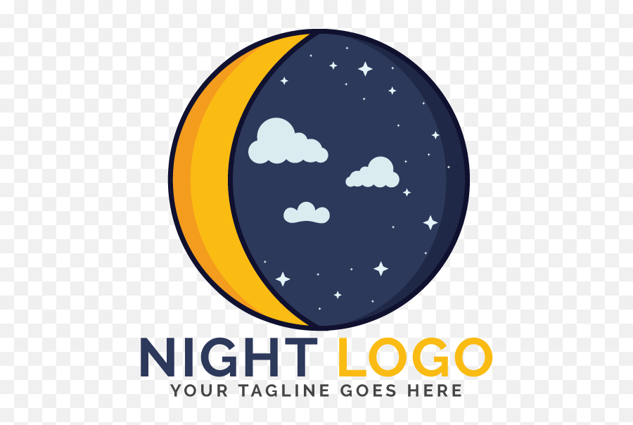 Night Logo Design - Circle Png,Circle Logo Design
