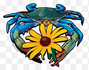 Blue Crab Maryland Black - Eyed Susan Tshirt Maryland Black Eyed Susan Png,Blue Crab Png