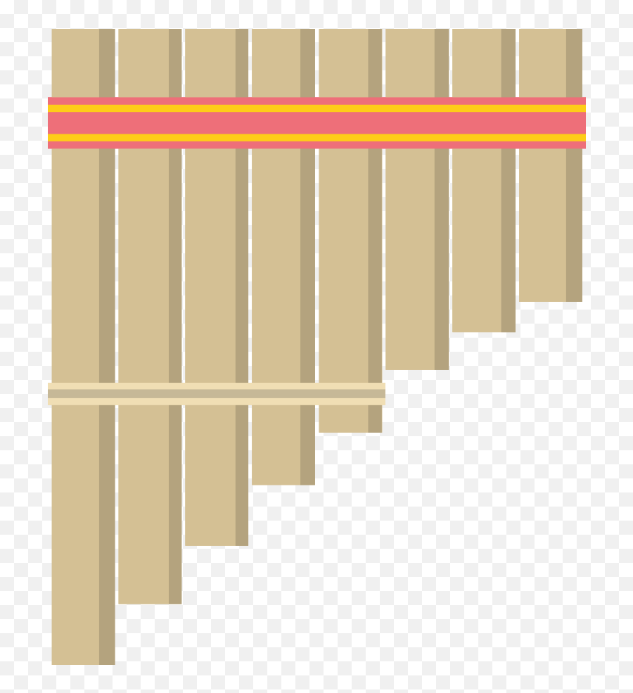 Free Wind Music Instrument Pan Flute Png With Transparent - Horizontal,Flute Transparent