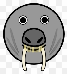 Elephant Seal Horns Fang - Logo Anjing Laut Png,Fangs Png